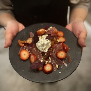 Dishes using seasonal vegetables and fruits.