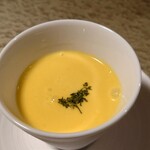 食べるお宿 浜の湯 - かぼちゃの冷製ポタージュ