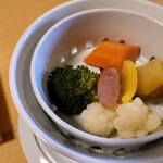 食べるお宿 浜の湯 - 野菜の蒸し物