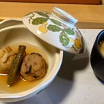 食べるお宿 浜の湯 - 煮物と茶碗蒸し