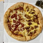 ピザハット - 直火焼テリマヨチキンとイタリアントマト＆ガーリックのハーフ＆ハーフ