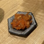 紫檀 手打ち蕎麦と焼鳥 - ホヤの塩辛