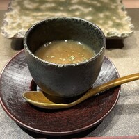 厳選焼鳥 一石三鳥 本店 - チキンオニオンスープ