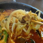 アリラン亭 - 2013.12ユッケジャン鍋焼きうどん