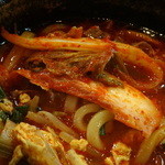 アリラン亭 - 2013.12ユッケジャン鍋焼きうどん