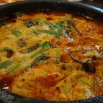 アリラン亭 - 2013.12ユッケジャン鍋焼きうどん