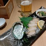 Fukusushi - ●夕食 単品。生B 500X2+芋焼酎450X3+ﾃｯｻ1600+ｱﾜﾋﾞ刺1490+ｲｸﾗ刺750+ｳｻﾞｸ590X2+海老天600+鉄火巻700+ﾈｷﾞﾄﾛ巻600=9,270円