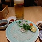 Fukusushi - ●夕食 単品。生B 500X2+芋焼酎450X3+ﾃｯｻ1600+ｱﾜﾋﾞ刺1490+ｲｸﾗ刺750+ｳｻﾞｸ590X2+海老天600+鉄火巻700+ﾈｷﾞﾄﾛ巻600=9,270円