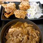 Yoshinoya - 牛皿・から揚げ定食