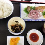 魚市場食堂 - 鯵たたき定食