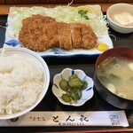 とん㐂 - ロースカツ定食　並