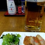 Yakitori Mambei - 生ビールとお通し