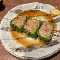 鳥茂 - ピーマンの肉詰め
