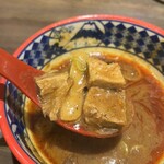 三田製麺所 - チャーシュー・メンマ(つけ麺＋辛味増し)