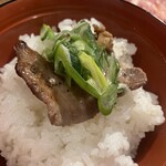 焼肉 弘商店 - タン塩に九条ネギ乗っけご飯