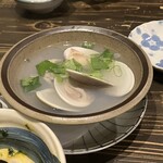 酒と肴 進 - ハマグリの酒蒸し