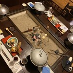 上屋敷　平の高房 - 〜囲炉裏〜岩魚・一升べら・ばんだい餅・サトイモ