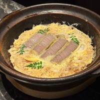 北新地焼肉 きらく - 大分県産豊後牛のヒレ肉のカツ煮