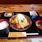 あげ田 - ヒレかつ定食1250円 みそ