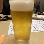 酒肴旬菜 折尾 - ちゃんとしてるお店の生は旨い