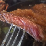 牛鉄 - レア肉の旨味が、たまりません。