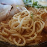 ラーメン シェルター - 麺アップ