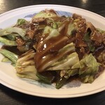 Qingdao - 回鍋肉定食：回鍋肉（高麗菜味噌炒）