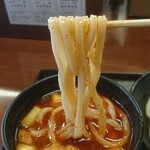 Musashino Udon Fujiwara - 肉汁の旨味どこ行った？旨辛肉汁うどん 並350g 900円