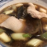 深山うどん - つゆアップ