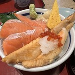 Tsukiji Shokudou Genchan - サーモンハラス焼き丼