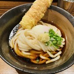 うどん屋 きすけ - 鯛ちくわ天と温泉たまごのぶっかけ