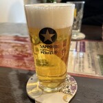 バンラック - やはりビールはかかせない。象のコースターが可愛い