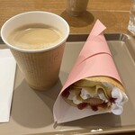 イズコウゲン駅 カフェ べるじゅ - クレープとホットコーヒー