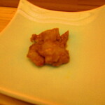 鮨処 凜 - おまかせ　１1０００円（税込）先付け　北寄貝のひもの味噌和え【２０２４年１月】