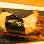 鮨処 凜 - おまかせ　１１０００円（税込）　握り-６　煮鮑【２０２４年１月】