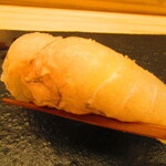 鮨処 凜 - おまかせ　１１０００円（税込）　握り-４　平目　ゆず塩【２０２４年１月】