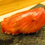 鮨処 凜 - おまかせ　１１０００円（税込）　握り-５　ヤイトカツオ【２０２４年１月】
