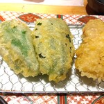 Hakata Tempura Yamaya - ピーマンと鶏もも