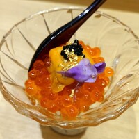 梅田 鮨 よこ田 - いくらウニ小丼