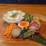 凪晴食堂 - 野菜の前菜プレート(2024.1）