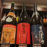 海の家 あそなる～ - ボトルどれにしようか迷った...が蕎麦焼酎選択♪