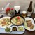 空港食堂 - 料理写真:野菜そば、軟骨ソーキ、豆腐チャンプルー、ピリ辛ゴーヤー、ゴーヤー和え物、ミミガー和え物、オリオンビール(中瓶)