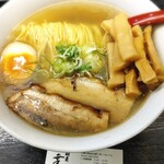 麺屋 幸咲 - 煮干し中華　塩(￥930)。無料でメンマもトッピング！