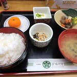 Sakanaryouri Kaneyasu - サバ味噌定食※メインのサバ味噌はあとで持ってきてくださった!