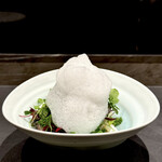 CIRPAS - 丹後野菜と鶏のジュのヴィネグレット オコゼ