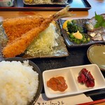 Aji Baru - 鯵刺身・鯵フライ定食2,000円