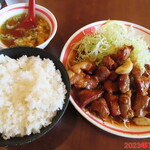 一楽 - とんてき定食　1550円(税抜)