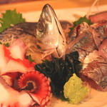 居酒屋 金太郎 - 刺身三種盛り合わせ