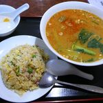 東海酒家 - 【担々麺 チャーハンセット…850円】2013/12