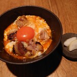 鶏一途 - 親子丼(漬物付き)